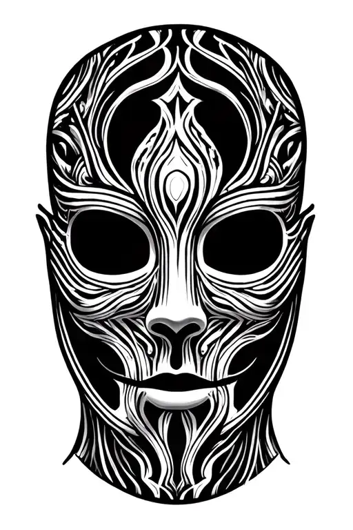 Connect Mask tattoo design idea