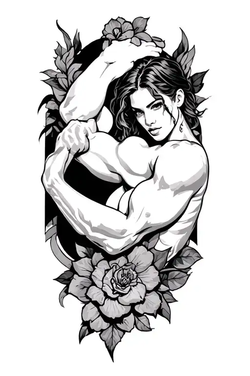 biceps tattoo design idea