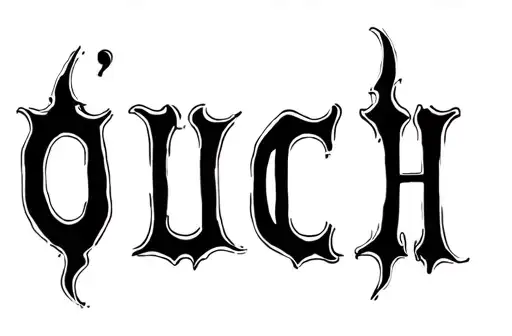 "OUCH" tattoo design idea