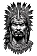 Aztec warrior tattoo design idea