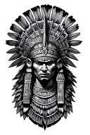 Aztec warrior tattoo design idea