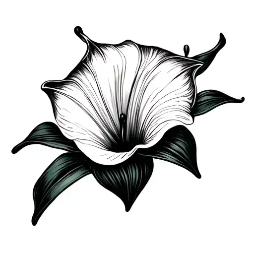 calla lily flower tattoo design idea