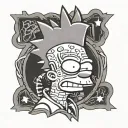 Bart Simpson tattoo design idea