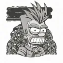 Bart Simpson tattoo design idea