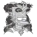 Bart Simpson tattoo design idea