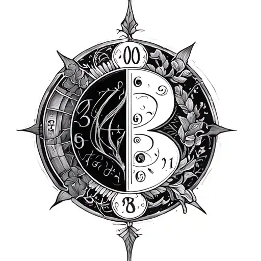 Numerology tattoo design idea