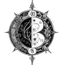 Numerology tattoo design idea