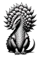 Pangolin tattoo design idea