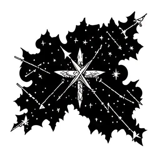 southern cross constellation tattoo design idea