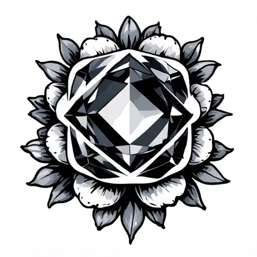 Birthstone tattoo design idea