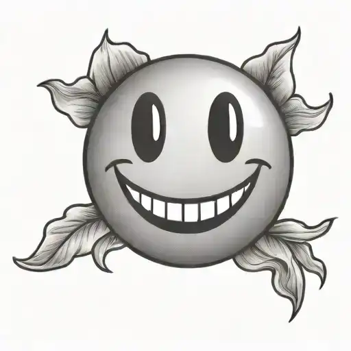 a simple smiley face with have a good day under it tattoo design idea