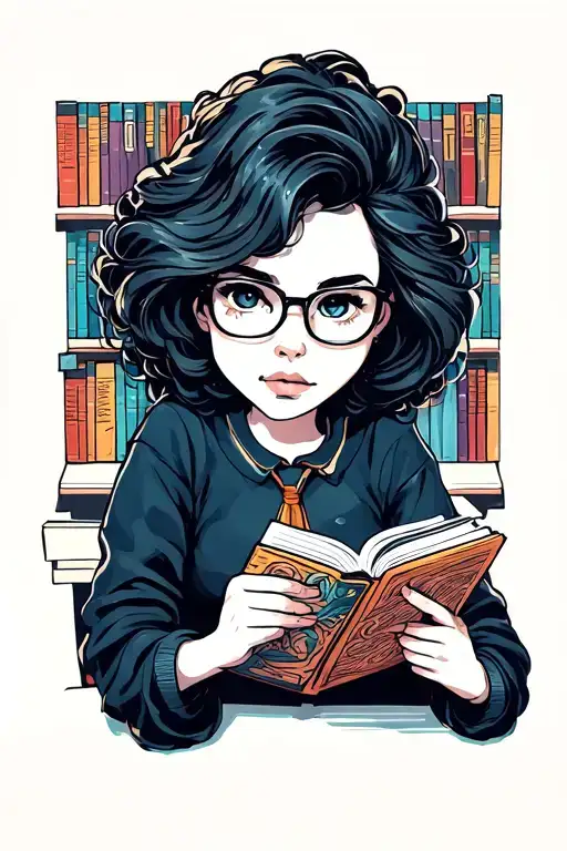 reader in library tattoo design idea