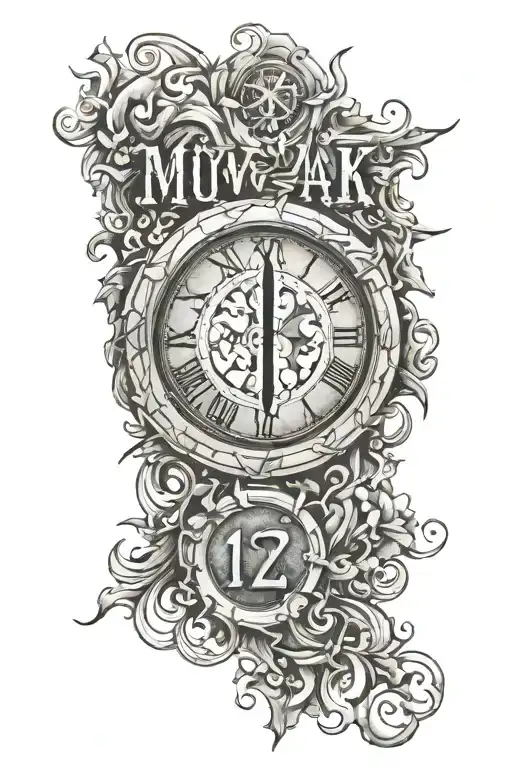 roman numeral dates 12 17 2007 tattoo design idea