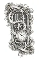 roman numeral dates 12 17 2007 tattoo design idea