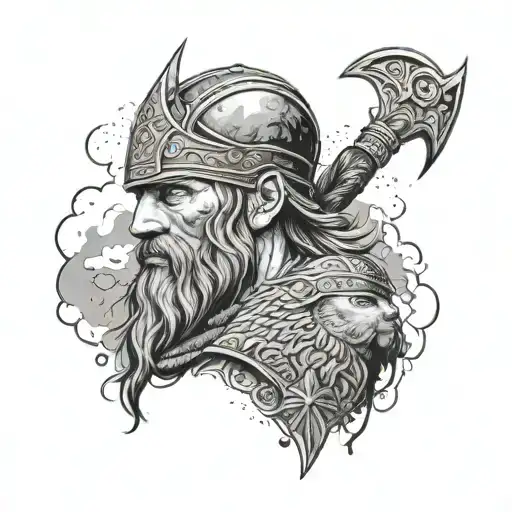 Series Snowfall Vikings and Peaky blinders tattoo design idea