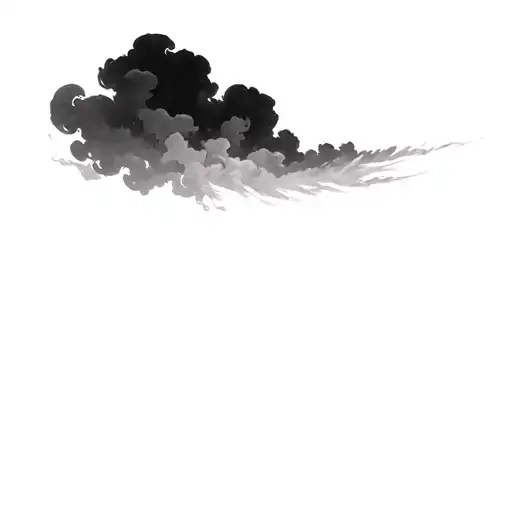 Filler Clouds and Smoke tattoo design idea