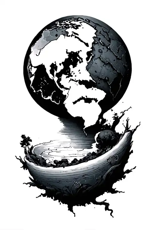 the world is mine tattoo design idea