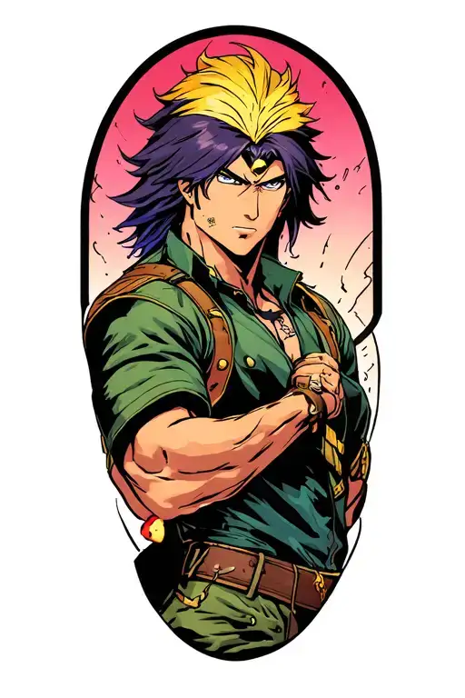 jojos bizzare adventure manga panel half sleeve tattoo tattoo design idea