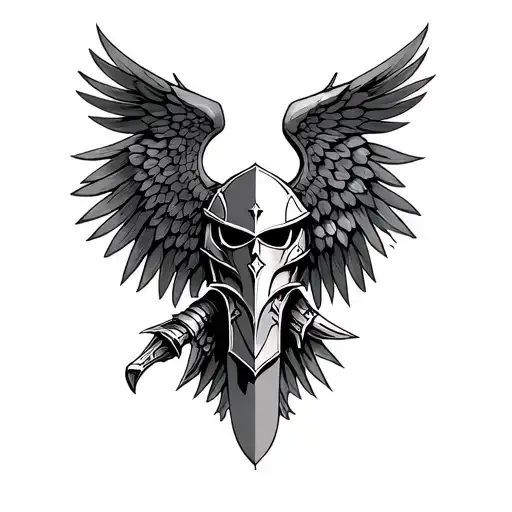 full armor of God tattoo design idea