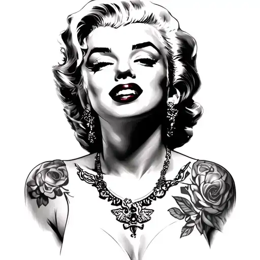 marylin monroe tattoo design idea