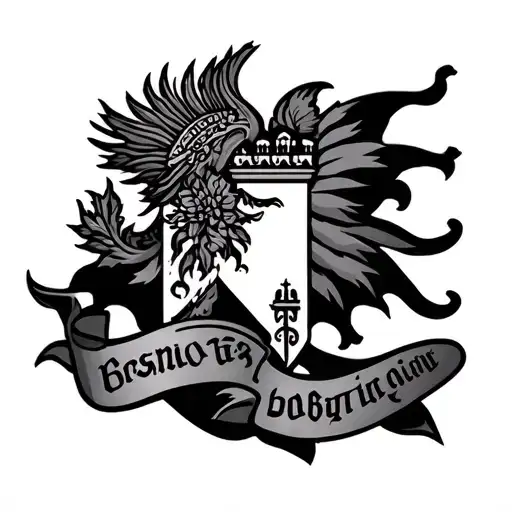 Bosnia kingdom tattoo design idea