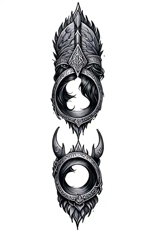 viking fairy couples ring finger tattoo tattoo design idea