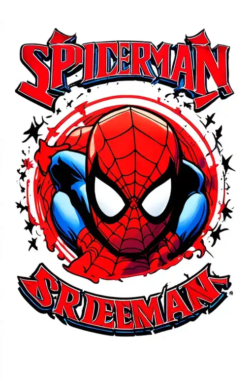 Spiderman Logo back and what tattoo design idea