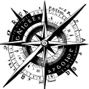 "Psalm 32:8" A compass with a cross at its center, symbolizing God’s direction in life. The verse reference can encircle the compass  tattoo design idea