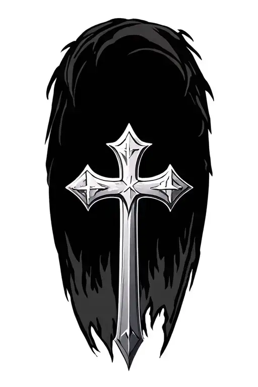 knights templar cross tattoo design idea