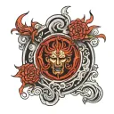 aizen sun tattoo design idea