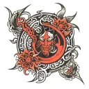 aizen sun tattoo design idea