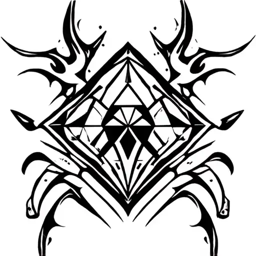 toxic and diamond  tattoo design idea