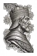 king baldwin iv tattoo design idea