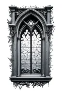 Gothic Window tattoo design idea