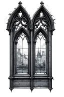 Gothic Window tattoo design idea