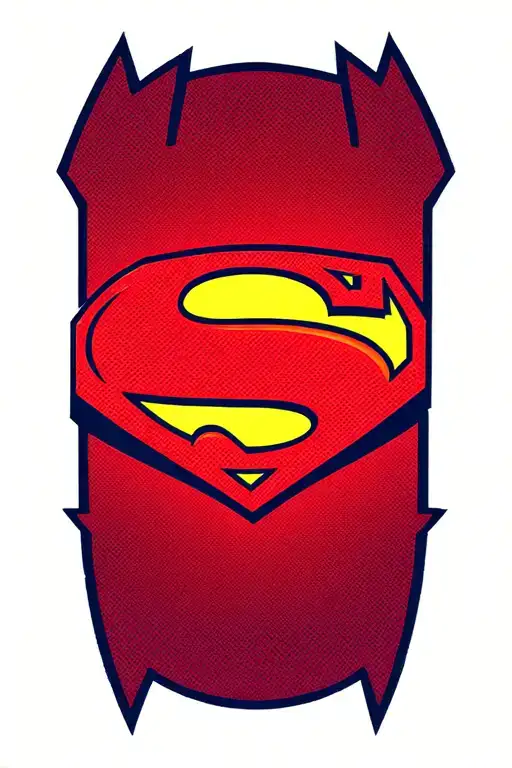 Superman logo, Batman logo, Wolverine logo tattoo design idea