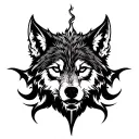 CELTIC WOLF tattoo design idea