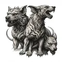 Cerberus tattoo design idea