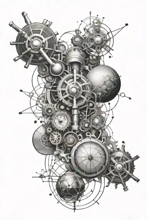 physics science tattoo design idea