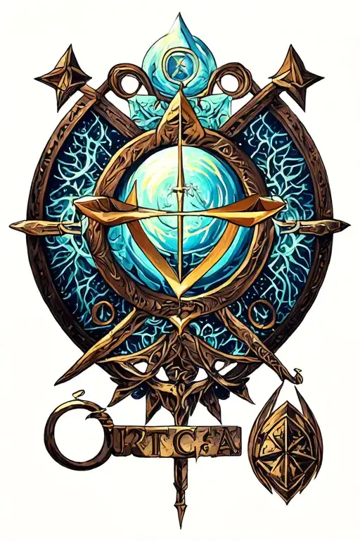 alchemist sign of protection symbol + tattoo design idea