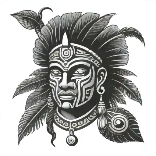 Dominican Taino tattoo design idea