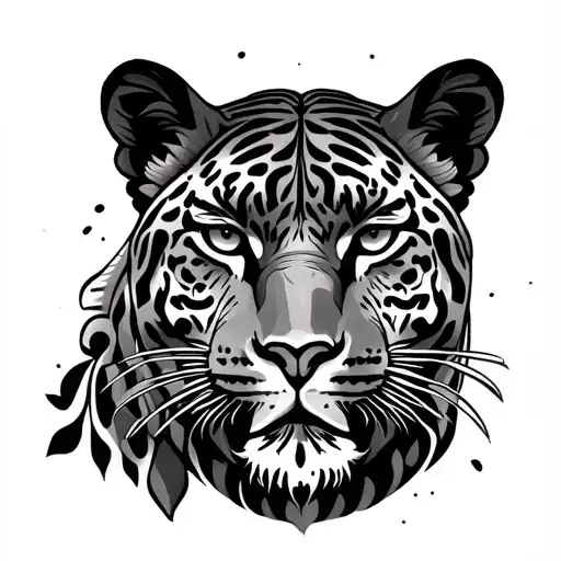 Mayan Jaguar tattoo design idea