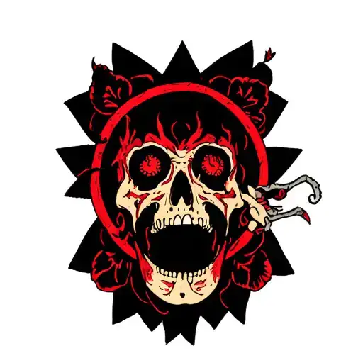 Anxiety portrayed tattoo design idea