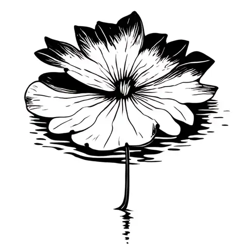 lily pad tattoo design idea