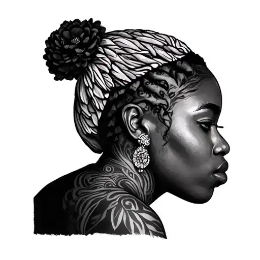 Black People tattoo design idea