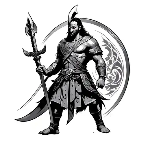 viking , spartan , samurai, warrior , greek, roman tattoo design idea