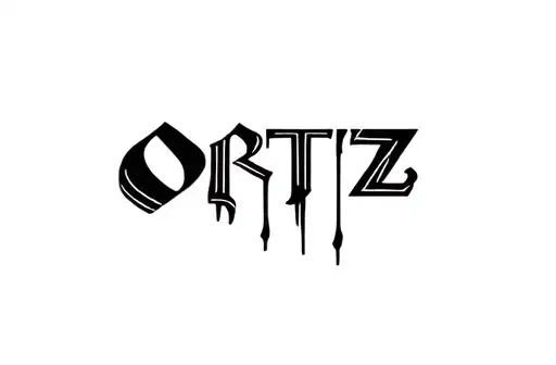 "Ortiz " tattoo design idea