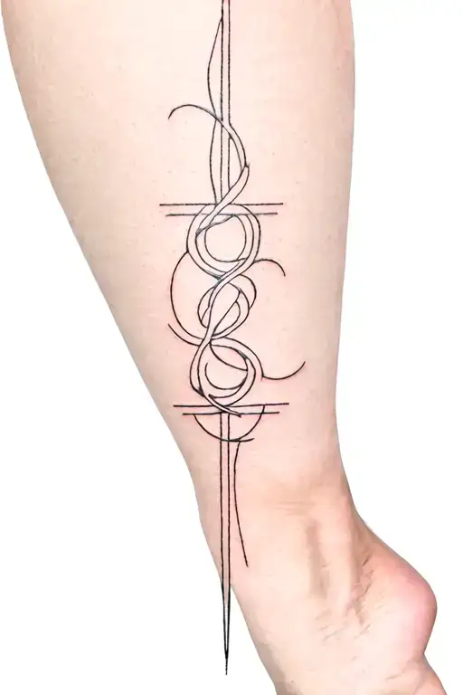 atlas greek mythology on the leg tattoo  tattoo design idea