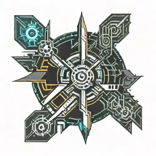 turbo motor tattoo design idea