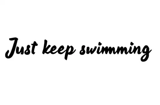 "Just keep swimming" tattoo design idea